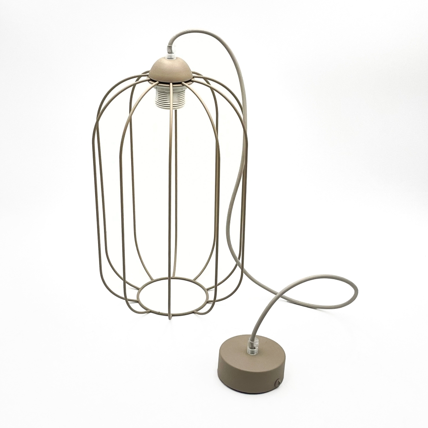 Luster na sajli DESTELLO 1xE27/15W/230V, promjer 21 cm, bež