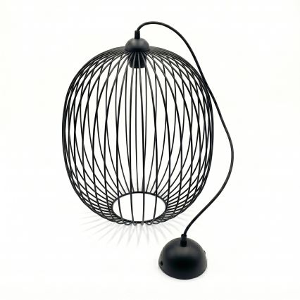 Luster na sajli DESTELLO 1xE27/15W/230V Ø 32 cm crna
