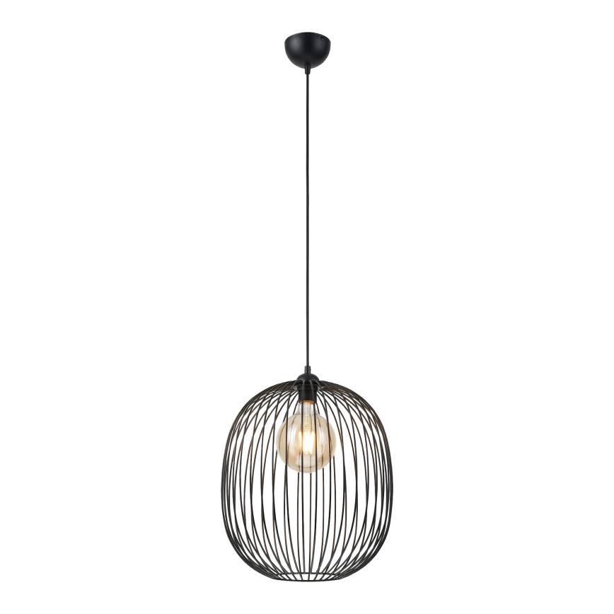 Luster na sajli DESTELLO 1xE27/15W/230V Ø 33 cm crna