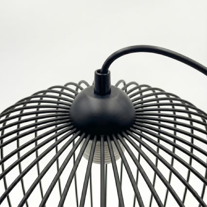 Luster na sajli DESTELLO 1xE27/15W/230V Ø 33 cm crna