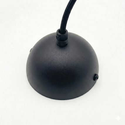 Luster na sajli DESTELLO 1xE27/15W/230V Ø 33 cm crna