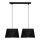 Luster na sajli DIAMENT 2xE27/60W/230V crna