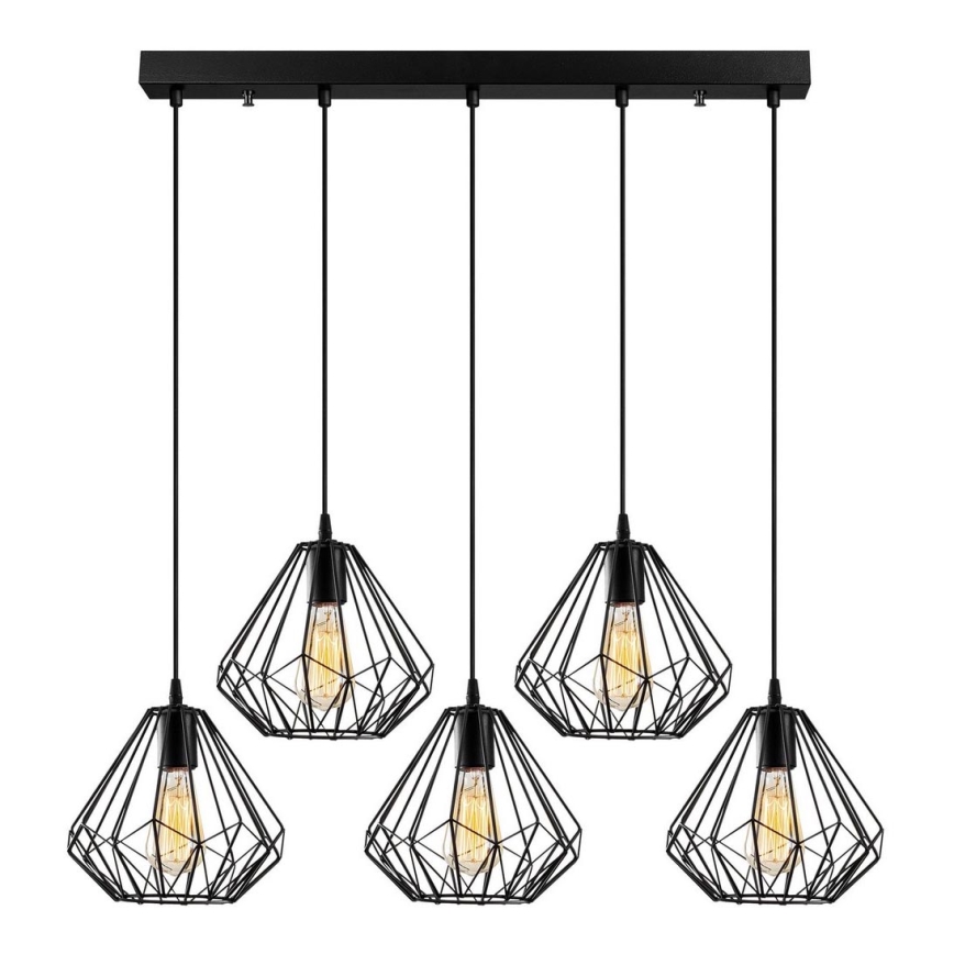 Luster na sajli DIAMOND 5xE27/100W/230V