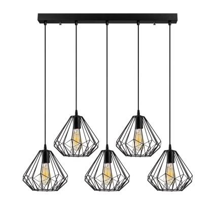 Luster na sajli DIAMOND 5xE27/100W/230V