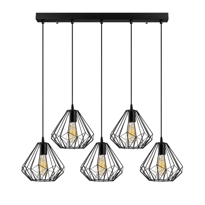 Luster na sajli DIAMOND 5xE27/100W/230V