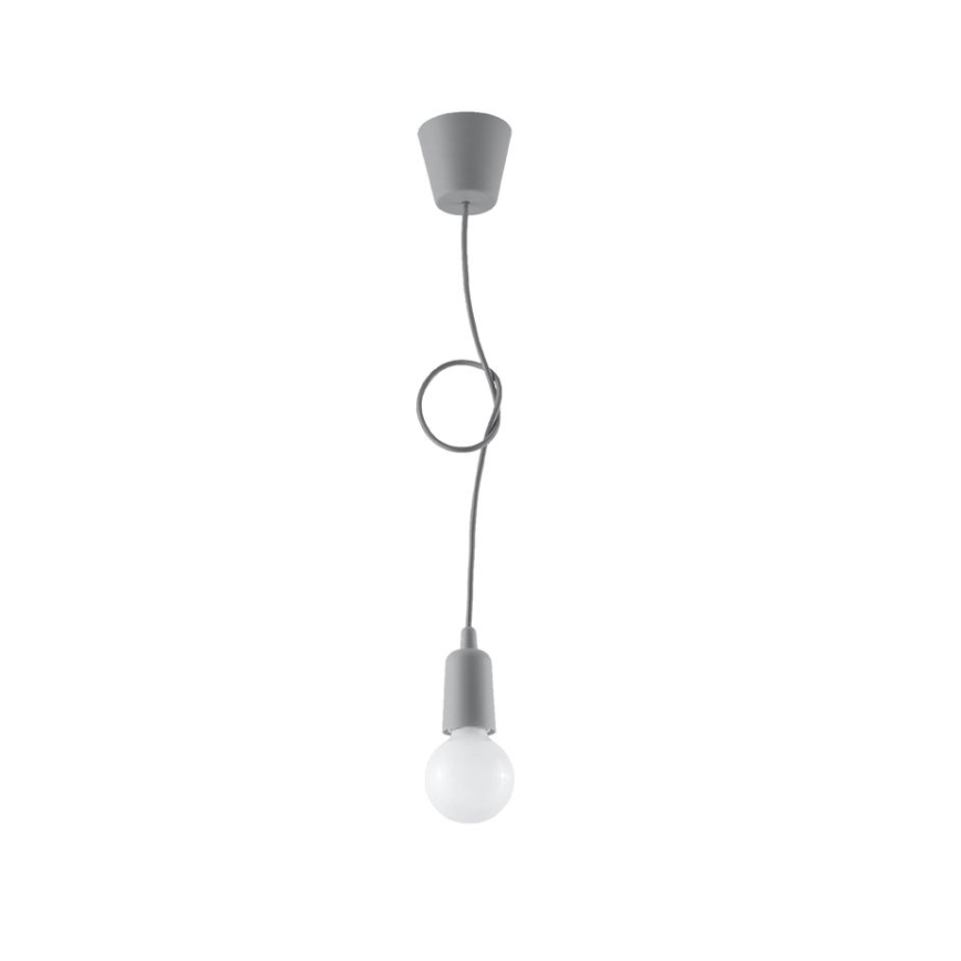 Luster na sajli DIEGO 1xE27/60W/230V siva
