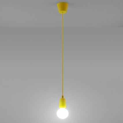 Luster na sajli DIEGO 1xE27/60W/230V žuta