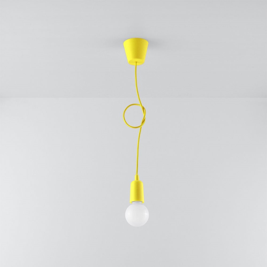 Luster na sajli DIEGO 1xE27/60W/230V žuta
