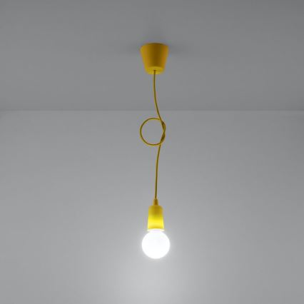 Luster na sajli DIEGO 1xE27/60W/230V žuta