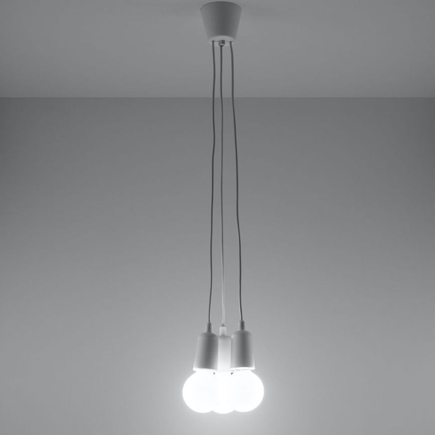 Luster na sajli DIEGO 3xE27/60W/230V