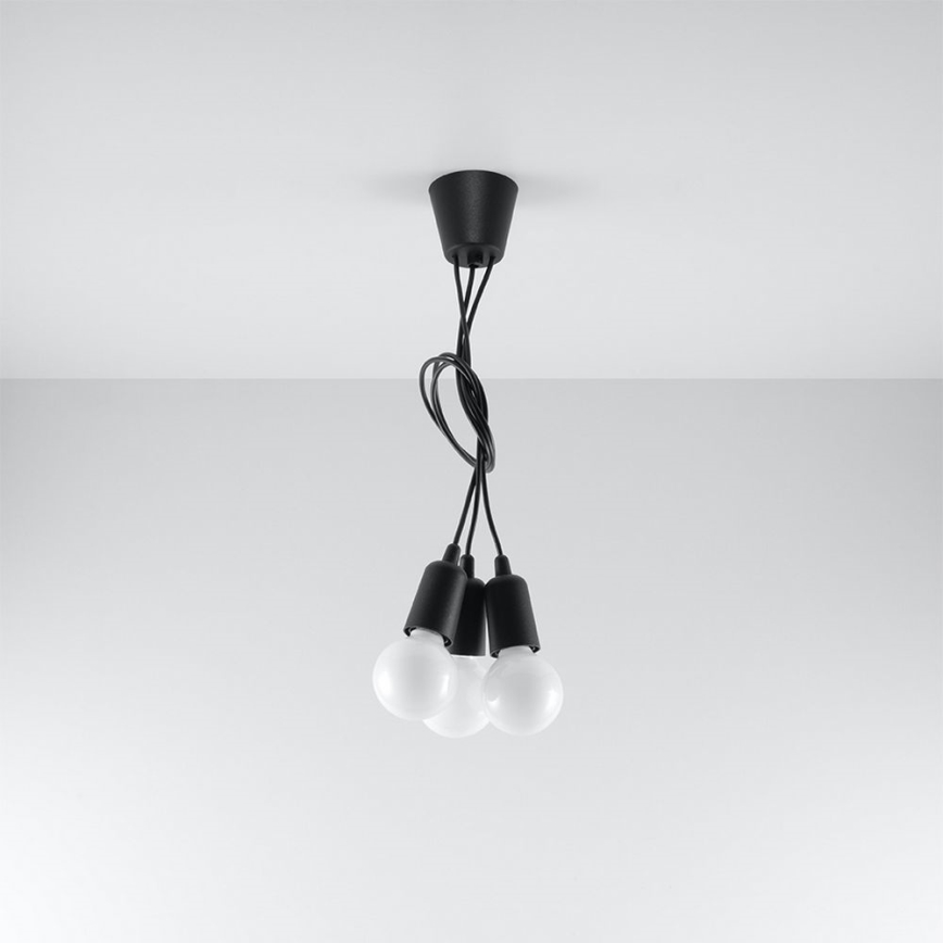 Luster na sajli DIEGO 3xE27/60W/230V