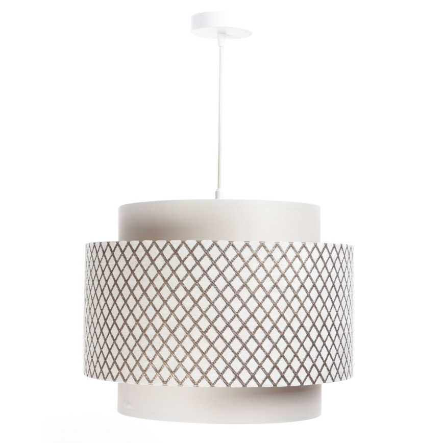 Luster na sajli DOBLO 1xE27/60W/230V bijela/bakrena
