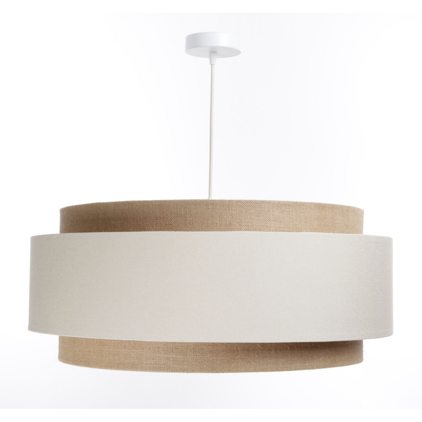 Luster na sajli DOBLO 1xE27/60W/230V krem/bež