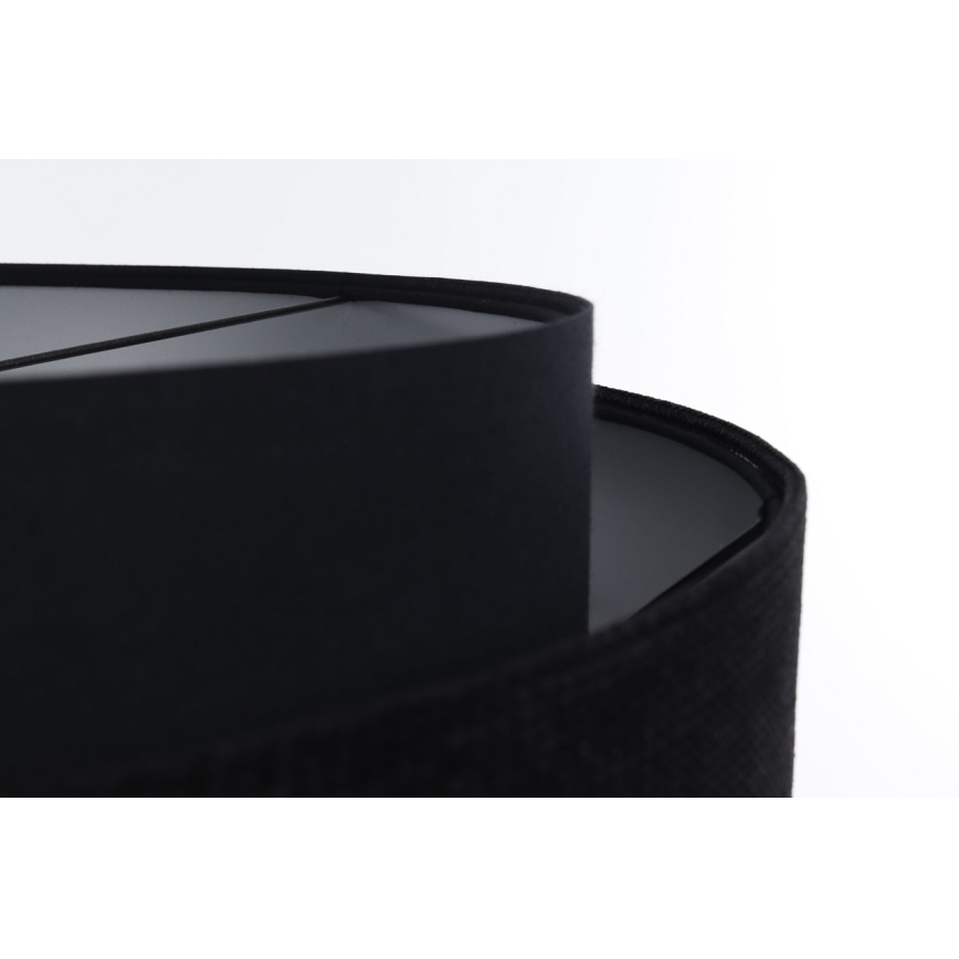 Luster na sajli DOBLO 1xE27/60W/230V pr. 60 cm crna/srebrna