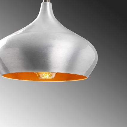 Luster na sajli DODO 1xE27/40W/230V matni krom