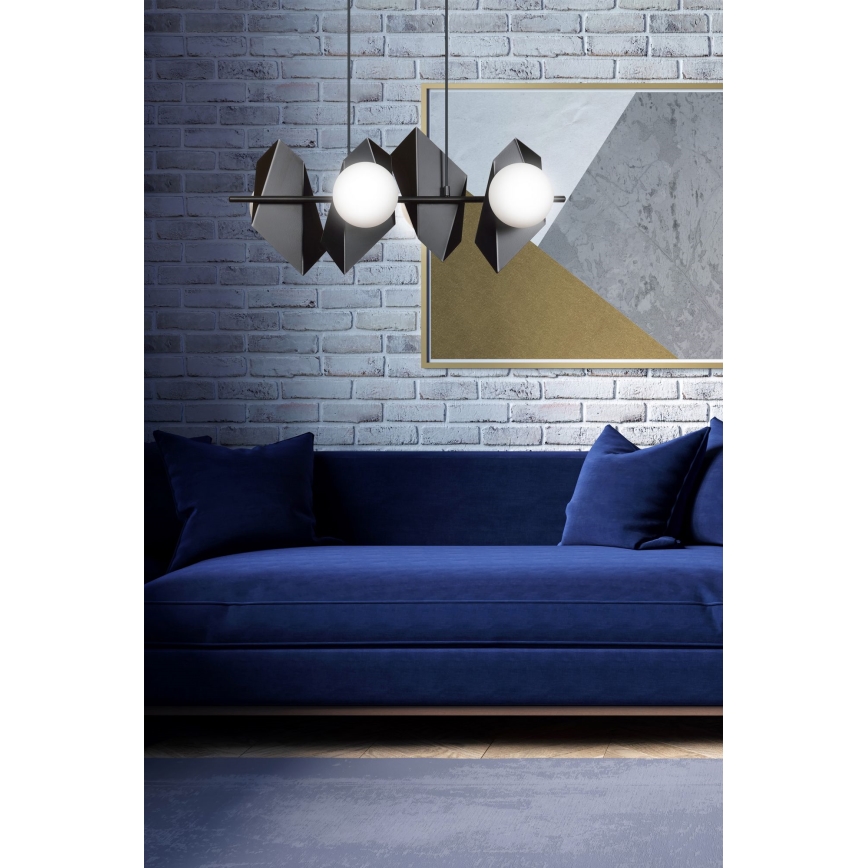 Luster na sajli DRIFTON 4xE14/10W/230V crna