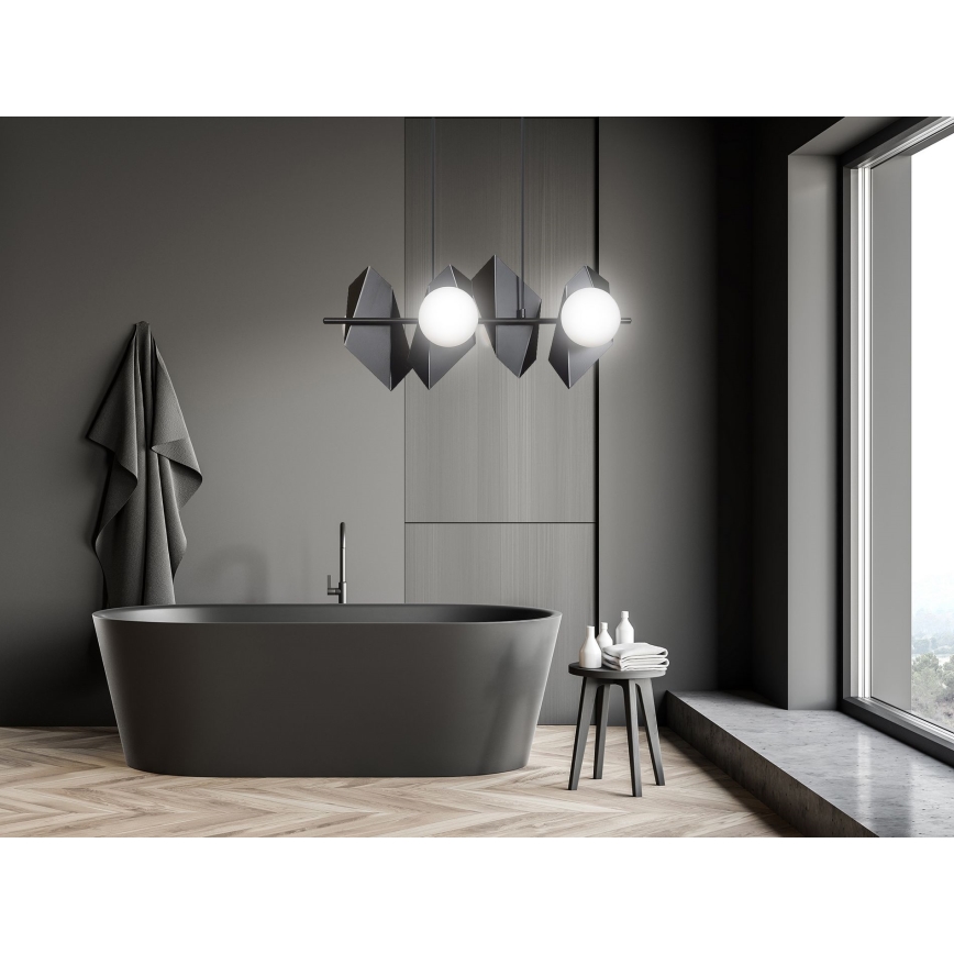 Luster na sajli DRIFTON 4xE14/10W/230V crna