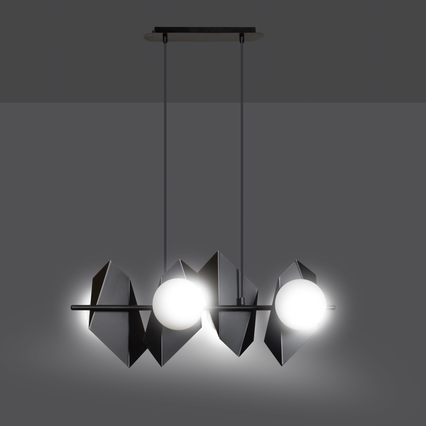Luster na sajli DRIFTON 4xE14/10W/230V crna