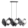 Luster na sajli DRIFTON 6xE14/10W/230V crna