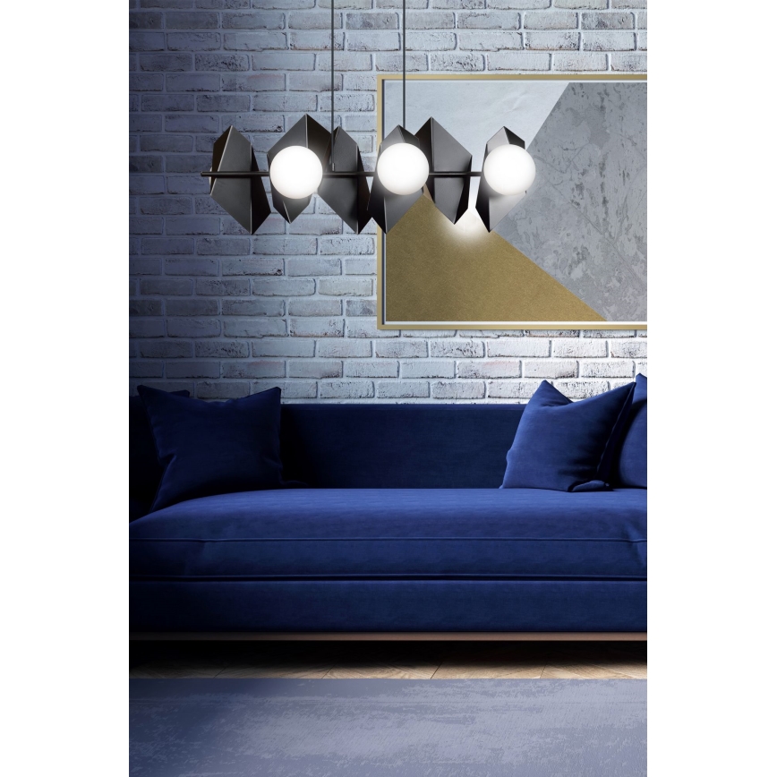 Luster na sajli DRIFTON 6xE14/10W/230V crna