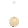 Luster na sajli DRUM 1xE27/60W/230V krem