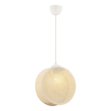 Luster na sajli DRUM 1xE27/60W/230V krem
