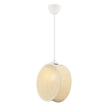 Luster na sajli DRUM 1xE27/60W/230V krem