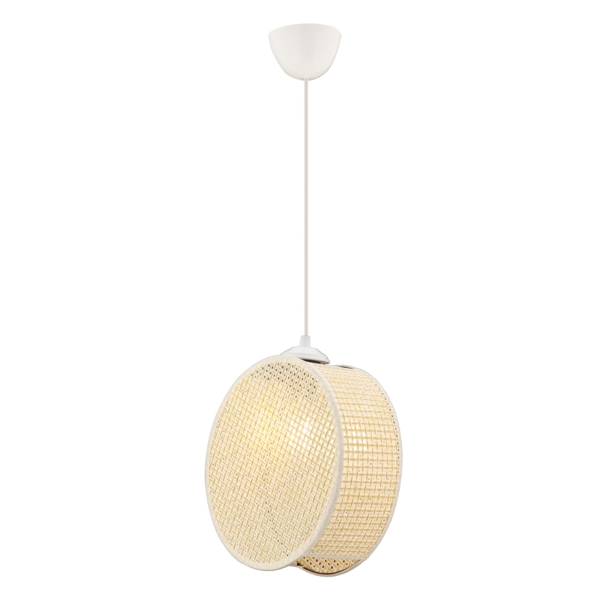 Luster na sajli DRUM 1xE27/60W/230V krem