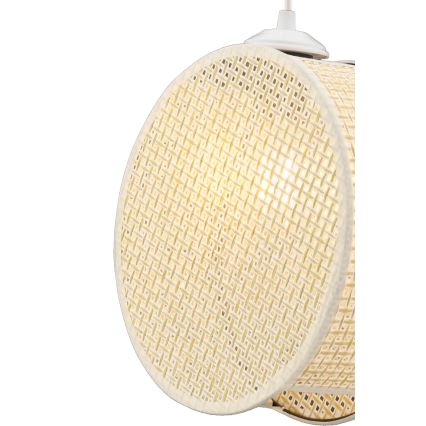 Luster na sajli DRUM 1xE27/60W/230V krem