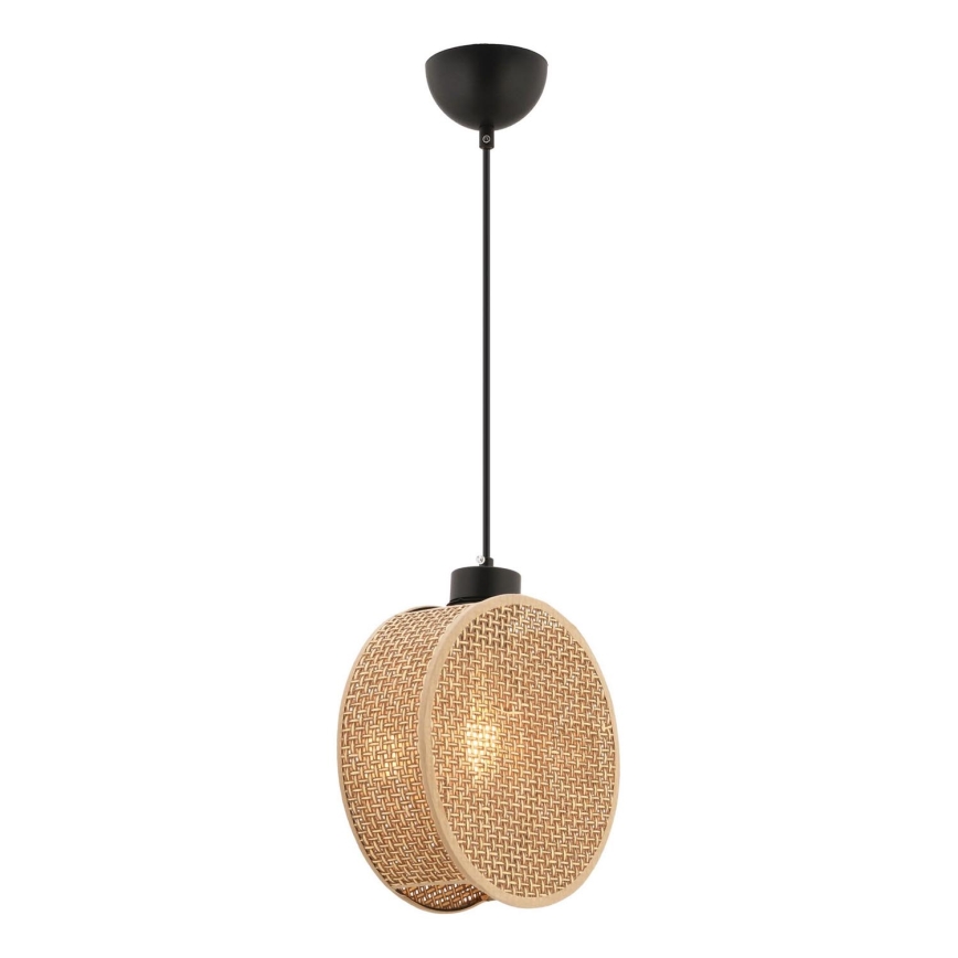 Luster na sajli DRUM 1xE27/60W/230V smeđi
