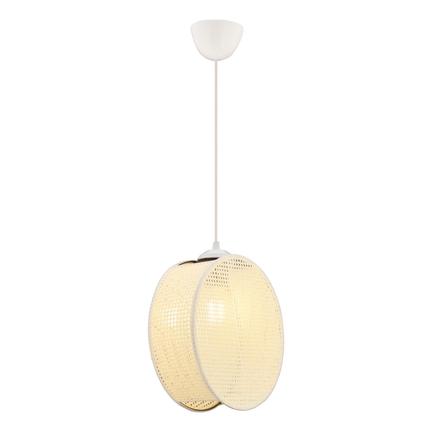 Luster na sajli DRUM 1xE27/60W/230V u krem boji