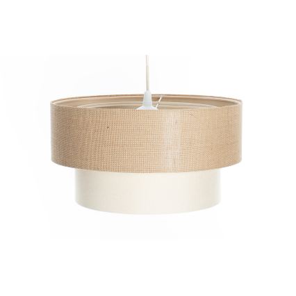 Luster na sajli DUO 1xE27/60W/230V Ø 40 cm bež/krem