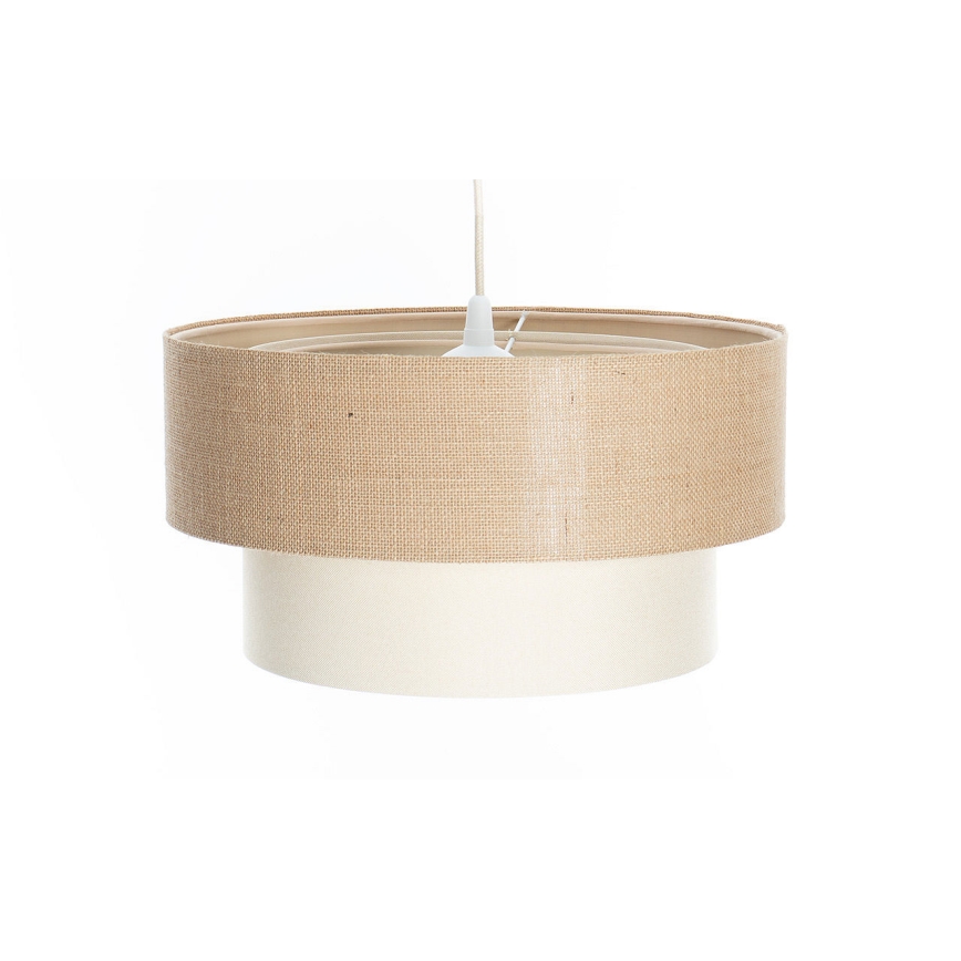 Luster na sajli DUO 1xE27/60W/230V Ø 40 cm bež/krem