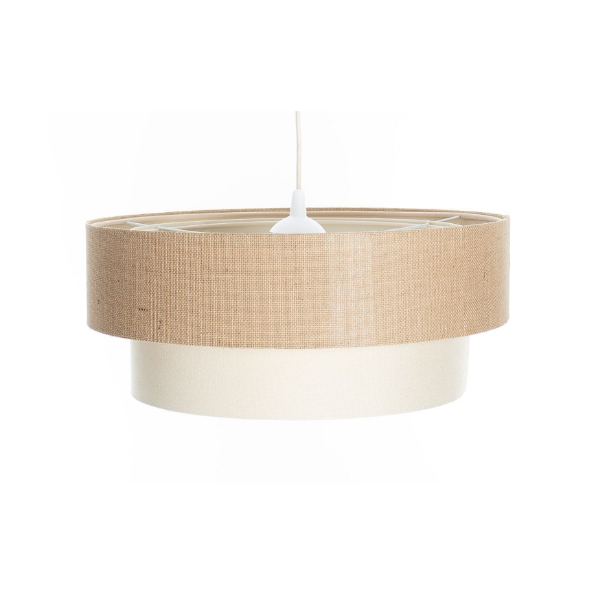 Luster na sajli DUO 1xE27/60W/230V Ø 50 cm bež/krem