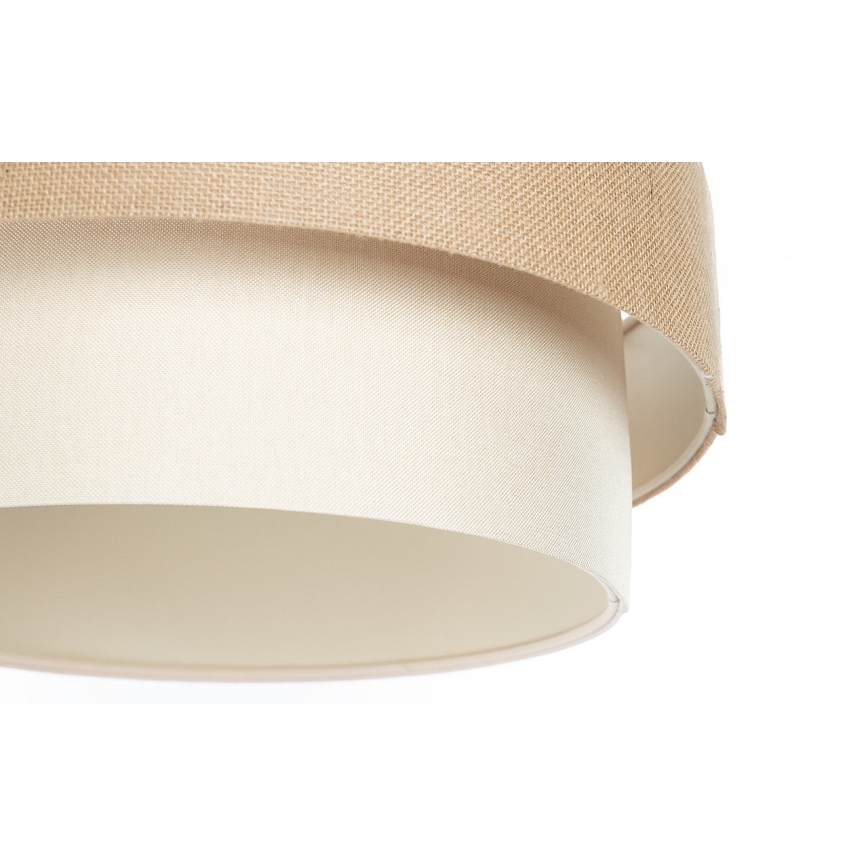 Luster na sajli DUO 1xE27/60W/230V Ø 50 cm bež/krem