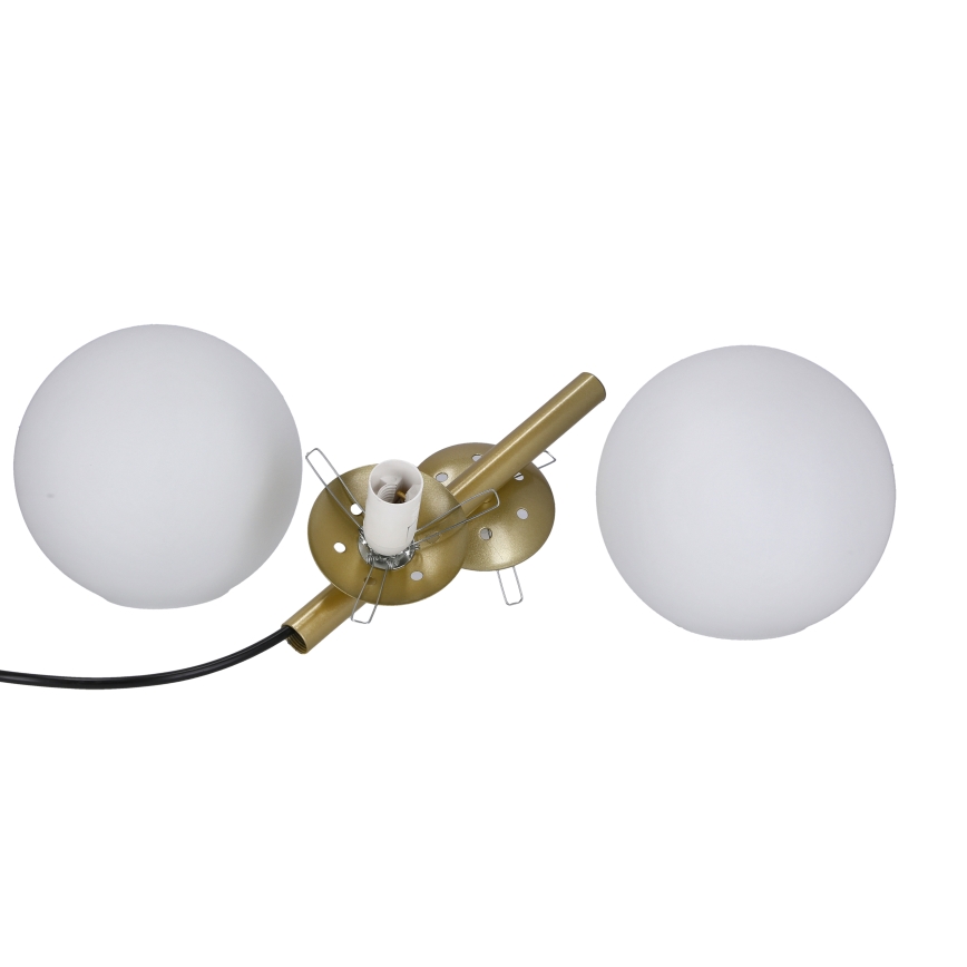 Luster na sajli DUO 2xE14/40W/230V zlatna/crna