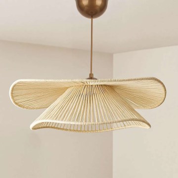 Luster na sajli DUVELA 1xE27/40W/230V bež
