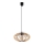 Luster na sajli EARTH 1xE27/60W/230V crna/bež