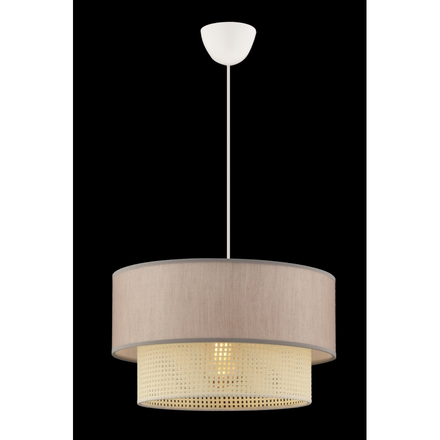 Luster na sajli ECHO 1xE27/60W/230V bež/krem