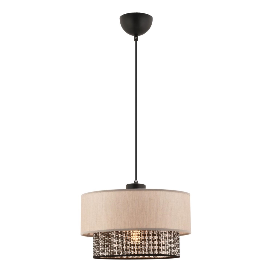 Luster na sajli ECHO 1xE27/60W/230V bež/siva