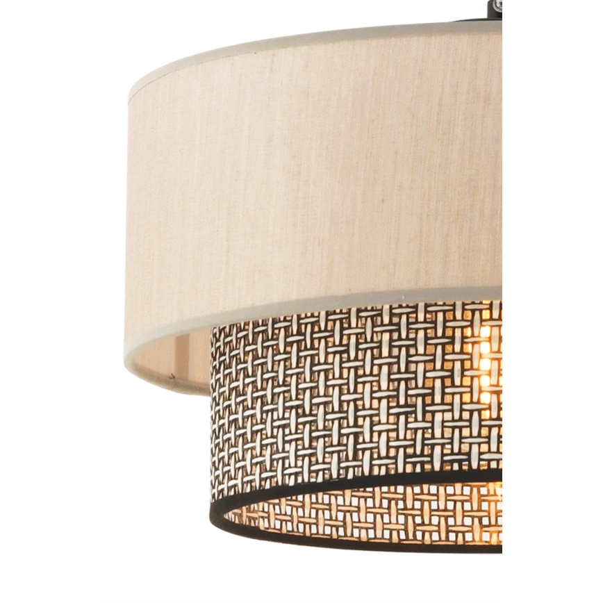 Luster na sajli ECHO 1xE27/60W/230V bež/siva