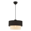 Luster na sajli ECHO 1xE27/60W/230V crna/krem