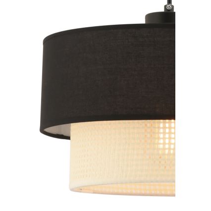 Luster na sajli ECHO 1xE27/60W/230V crna/krem