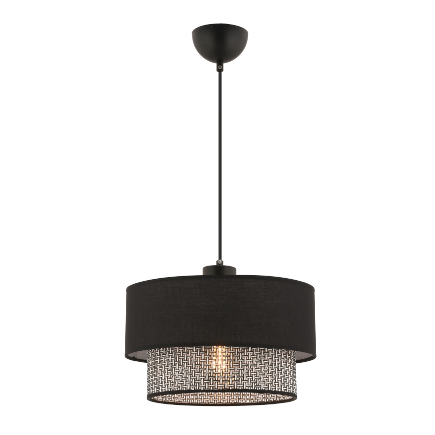 Luster na sajli ECHO 1xE27/60W/230V crna/siva