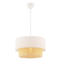 Luster na sajli ECHO 1xE27/60W/230V krem/bež