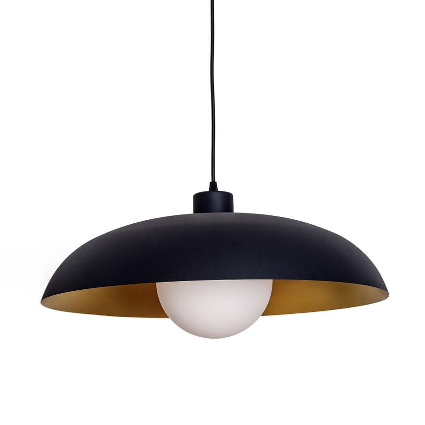 Luster na sajli ECLIPSE 1xE27/15W/230V crna/zlatna