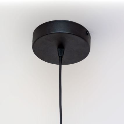 Luster na sajli ECLIPSE 1xE27/15W/230V crna/zlatna