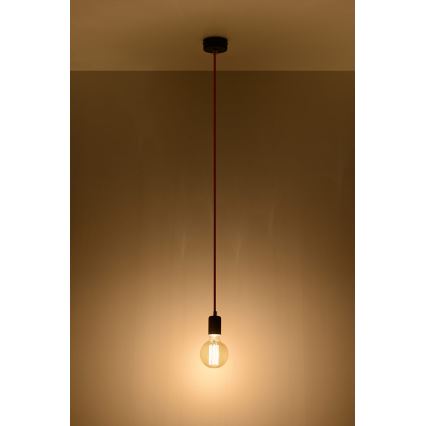 Luster na sajli EDISON 1xE27/60W/230V narančasta