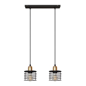 Luster na sajli EDISON 2xE27/15W/230V
