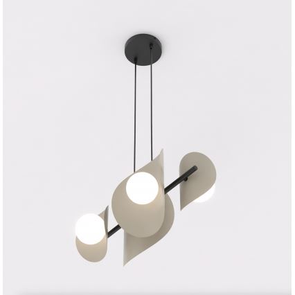 Luster na sajli ELEMENTI 4xG9/8W/230V bež